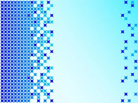 Blue background with pixels Stock Illustration