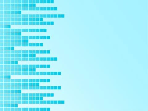 Blue background with pixels Stock Illustration
