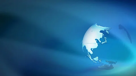 Blue background with planet Stock Footage 30440139