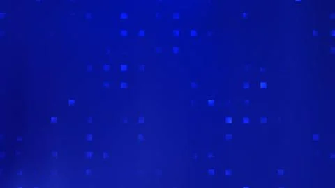 Blue background with randomly scattered small squares Illustrazione stock