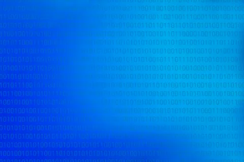 Blue background representing binary code Stock Illustration
