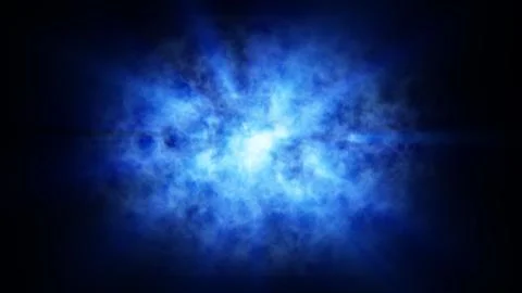 Blue background rotating cloud Illustrazione stock