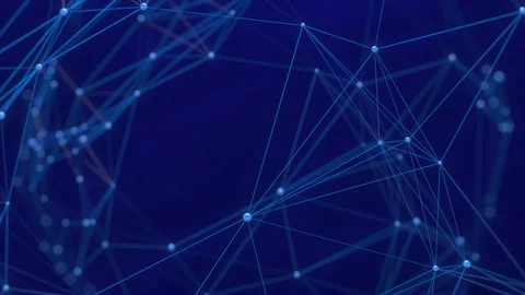 Blue background with rotating plexus Stock Footage 103856505