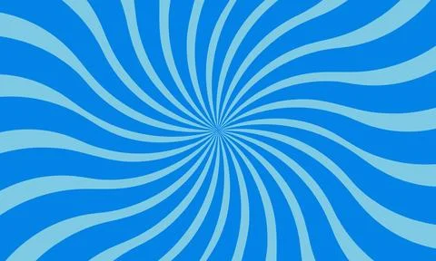 Blue background with rounded light rays Illustrazione stock