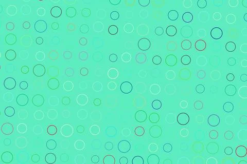 Blue background with scattered bubbles and circles pattern 스톡 일러스트