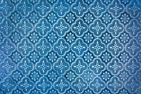 Blue background sheet of glass texture Stock Photos