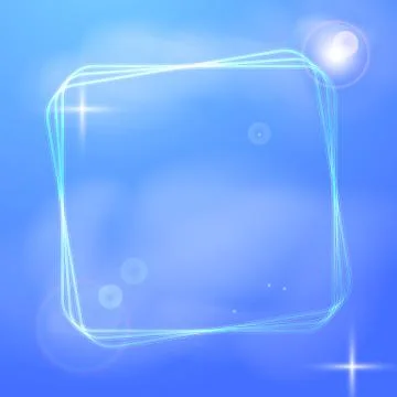 Blue background with shining blue border or frame Stock Illustration