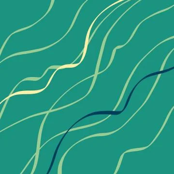 Blue background with simple ribbons, elegant stripes Stock Illustration