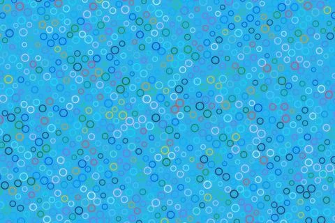 Blue background with small circular bubbles and dots Stock Photos