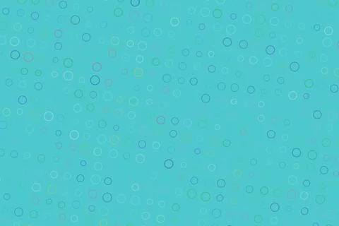 Blue background with small geometric circle and square shapes Stock Illustration