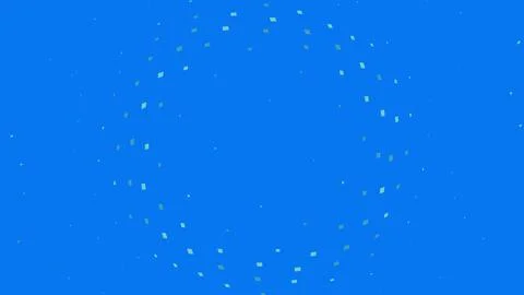 Blue background with small light green squares pattern Stock Illustration