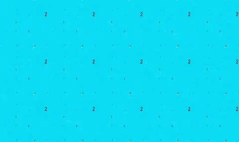 Blue background with small number 2 pattern Stock Illustration
