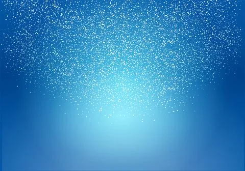 Blue background with snow. Winter background Stock Illustration