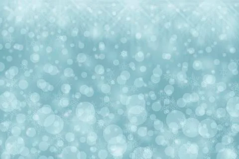 Blue background with a snowflakes and circles Stock Illustration