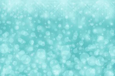 Blue background with snowflakes and circles Stock Illustration