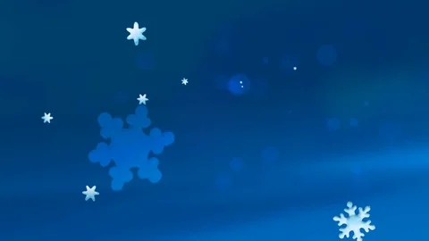 Blue background with snowflakes Stock Footage 69965176