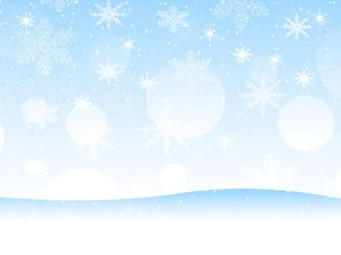 Blue background with snowflakes Stock Illustration