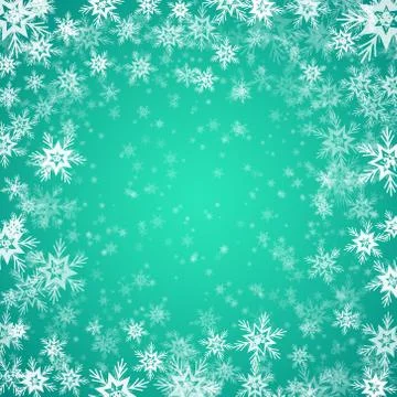 Blue background with snowflakes. Vector illustration Illustrazione stock
