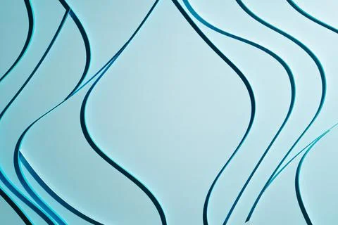 Blue background with soft line stripes Stock Photos
