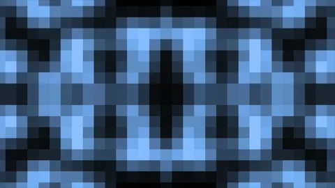 Blue background with square pixels abstract pattern 스톡 동영상 201431156