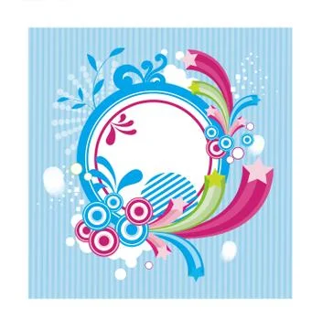 Blue background star pattern Illustrazione stock