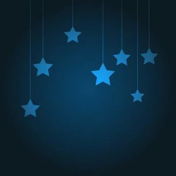 Blue background with stars Stock Illustration