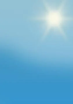 Blue background with sun Stock Illustration