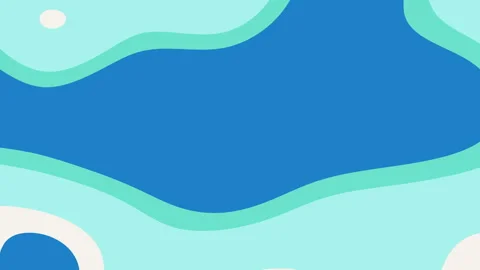 Blue background with teal and white waves Stock Footage 311037384
