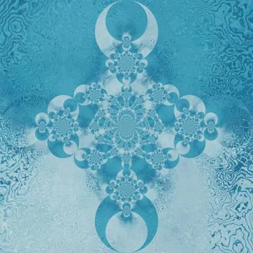 Blue background texture of abstract ocean water waves with a polar coordinat Stock Illustration