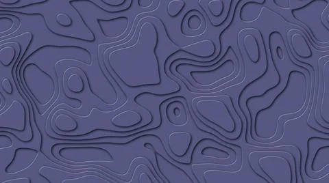 Blue Background on theme geodesy or topography. Abstract topographic background Stockillustratie