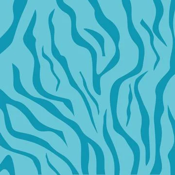 Blue background with tiger print Stock Illustration