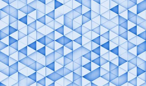 Blue background with triangles. 3d image, 3D rendering illustration Stock Illustration