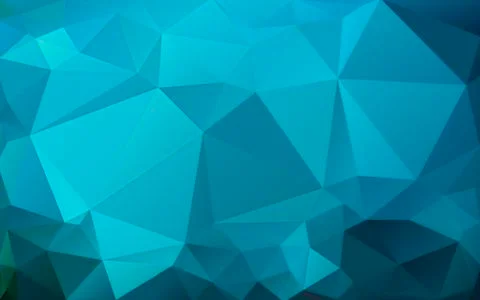 Blue background of the triangles Bright colors, marine abstract background Stock Illustration