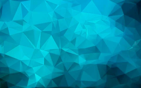 Blue background of the triangles Bright colors, marine abstract background Stock Illustration