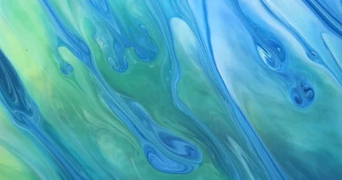 Blue background with unique moving streaks of blue, white, green, lilac tones Vidéo 336332790