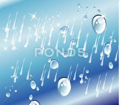 Blue Background With Water Pure And Star