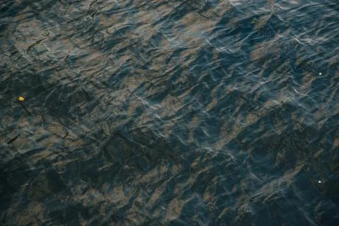 Blue background of the water surface Stock Photos