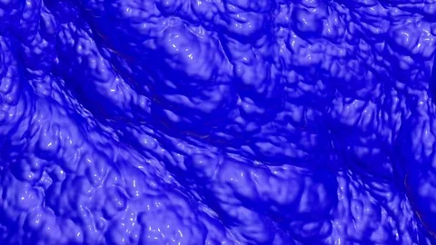 Blue background with wave ripples. 3d render Video stock 101665340