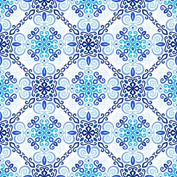 Blue Background Weave Pattern Stock Illustration