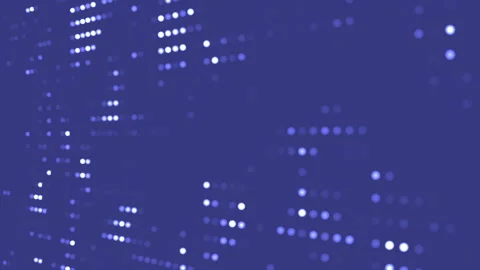 Blue background with white circles Stock Footage 310944039