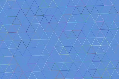 Blue background with white geometric triangle pattern design イラスト素材