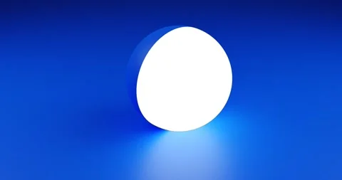 Blue Background With white light Emission Sphere Stock Footage 172260275