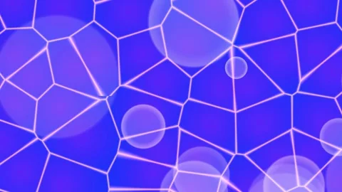 Blue Background with White Network Structure. Video stock 330133076