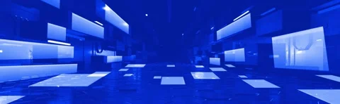 Blue background with white plate , background of golden black light rays. Th Stock Footage 281138764