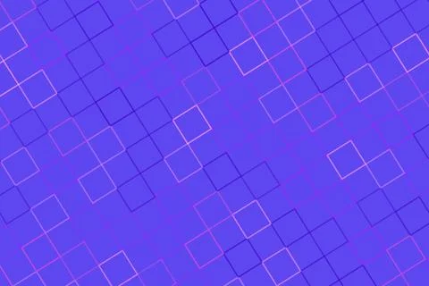 Blue background with white square outlines pattern Stock Illustration