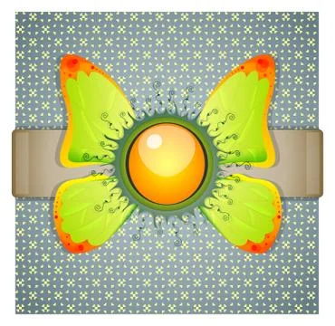 Blue background with wings. Stock Illustration