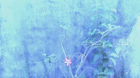 Blue Background, Winter Look Stock Footage 304146197