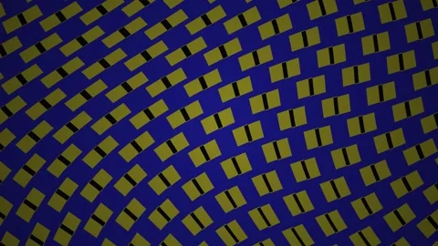 Blue Background With Yellow Squares Pattern. Stock Footage 334517371