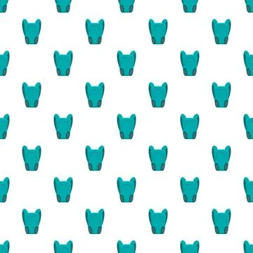 Blue backpack icons forming a repeating seamless pattern 库存插图