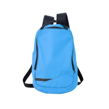 Blue backpack isolated with path Stock Photos